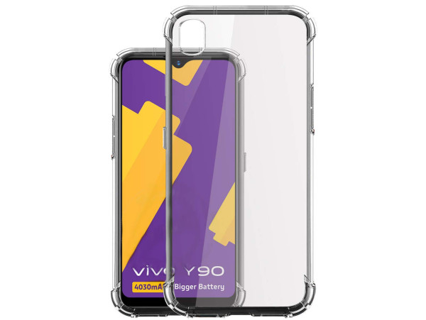Mobile Case Back Cover For Vivo Y90 / Vivo Y91i (Transparent) (Pack of 1)